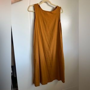 Uniqlo Mustard Linen Dress